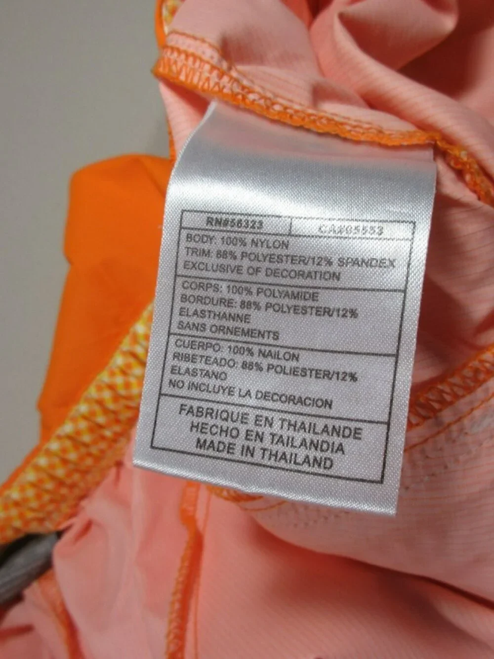Vintage Nike Y2K womens neon orange ripstop nylon walking hiking capris XL